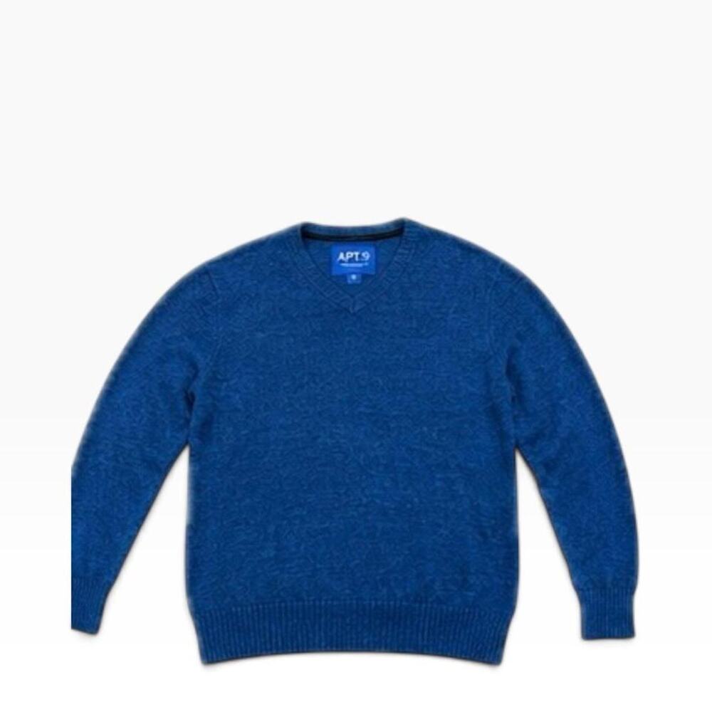 Apt. 9 Men’s XL Blue Heathered V-Neck Pullover Sweater